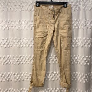 Max Studio lightweight Cargo Pants khaki sz 0